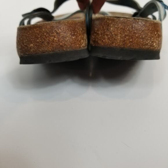 Birkenstock Women's Granada Leather Sandals Faded Blue Size 37 / 7 - Picture 6 of 8